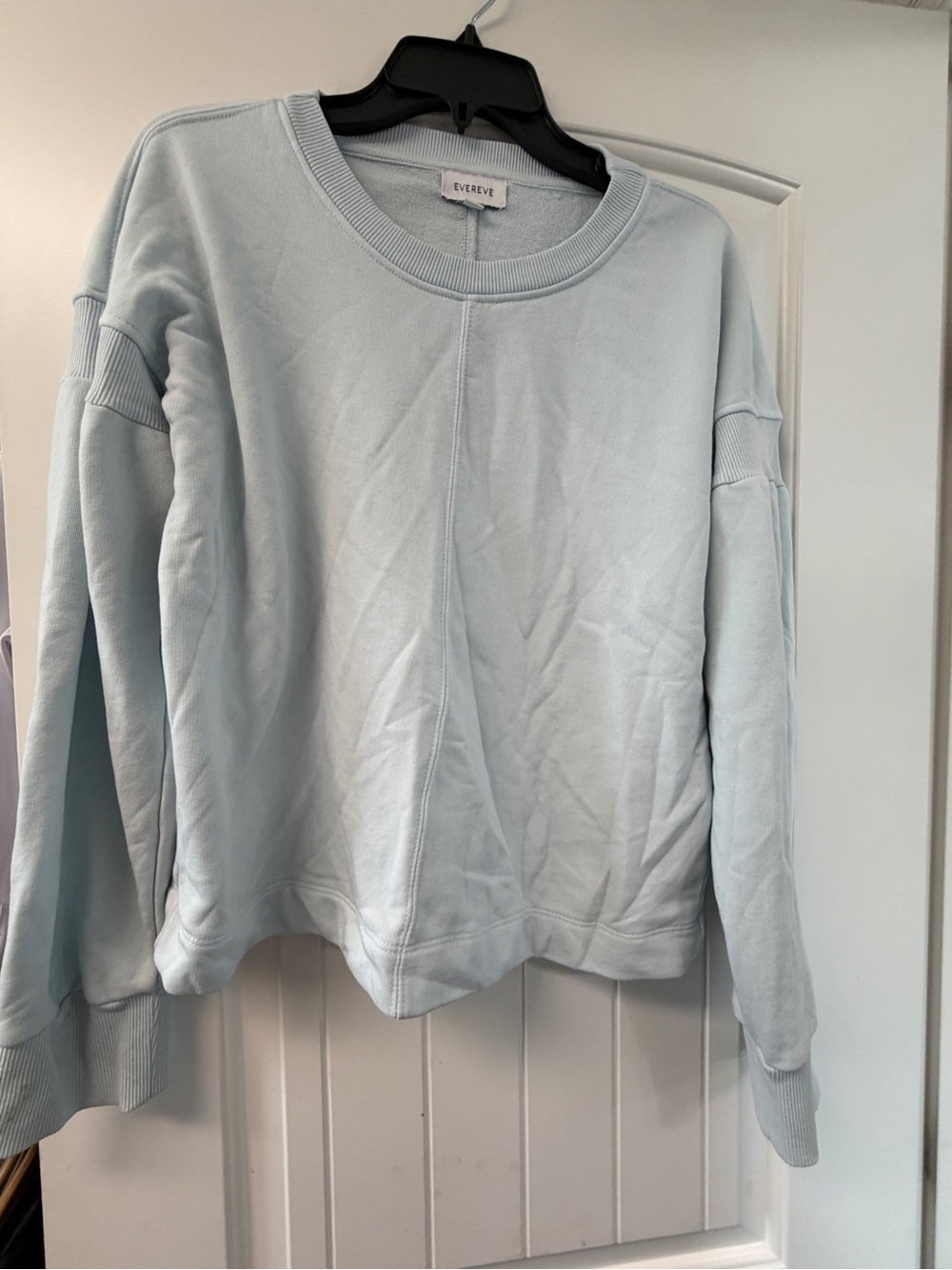 Evereve Women's Pale Blue Crewneck Pullover